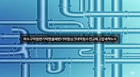 하수구막힘변기막혔을때변기막힘싱크대막힘수전교체고압세척누수