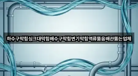 하수구막힘싱크대막힘배수구막힘변기막힘역류뚫음배관뚫는업체