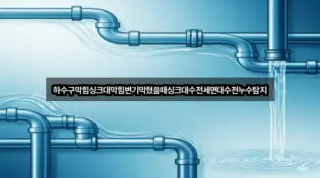 하수구막힘싱크대막힘변기막혔을때싱크대수전세면대수전누수탐지