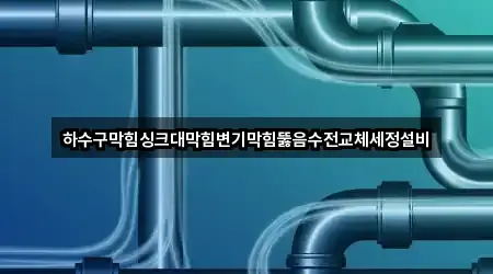 하수구막힘싱크대막힘변기막힘뚫음수전교체세정설비