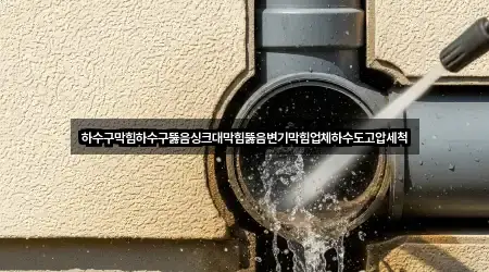 하수구막힘하수구뚫음싱크대막힘뚫음변기막힘업체하수도고압세척