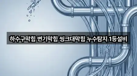 하수구막힘 변기막힘 씽크대막힘 누수탐지 1등설비