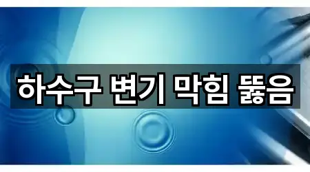 하수구 변기 막힘 뚫음