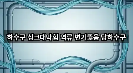 하수구 싱크대막힘 역류 변기뚫음 탑하수구