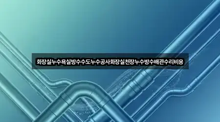 화장실누수욕실방수수도누수공사화장실천장누수방수배관수리비용