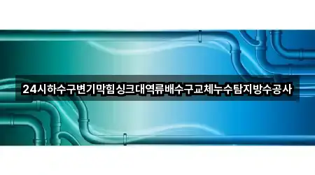 24시하수구변기막힘싱크대역류배수구교체누수탐지방수공사